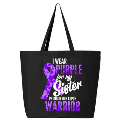 Lupus Warrior Wear Purple For My Sister 25L Jumbo Tote