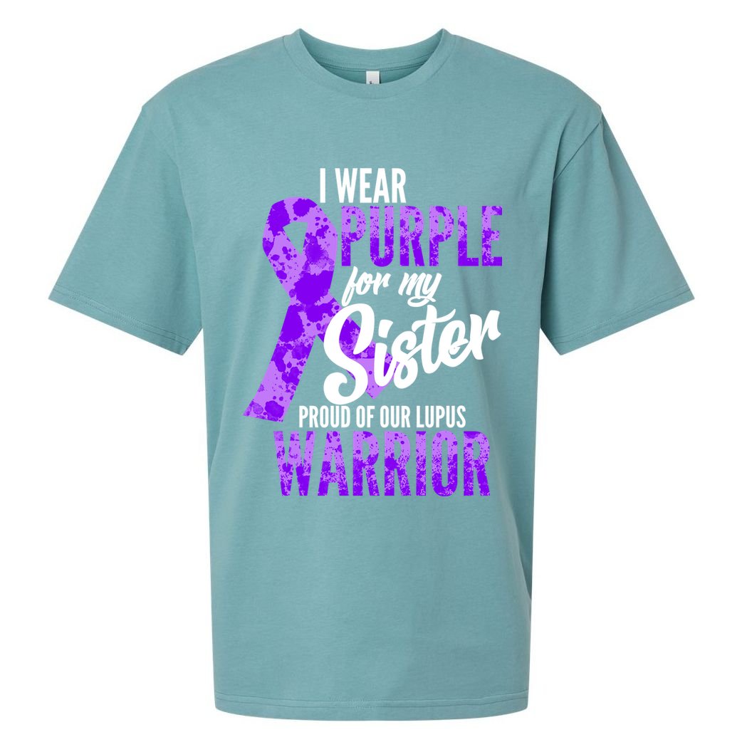 Lupus Warrior Wear Purple For My Sister Sueded Cloud Jersey T-Shirt