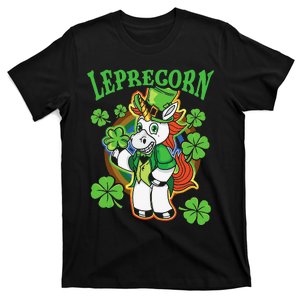 Leprechaun Unicorn Rainbow St Patricks Day Irish Culture T-Shirt