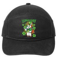 Leprechaun Unicorn Rainbow St Patricks Day Irish Culture 7-Panel Snapback Hat