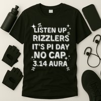 Listen Up Rizzlers, Sigma Pi Day Show No Cap - Funny Pi Day T-Shirt