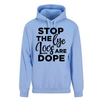 Loc'd Up Stop The Lye Locs Are Dope Hairstyle Gift Unisex Surf Hoodie