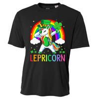 Lepricorn Unicorn St Patricks Day Lucky Cooling Performance Crew T-Shirt