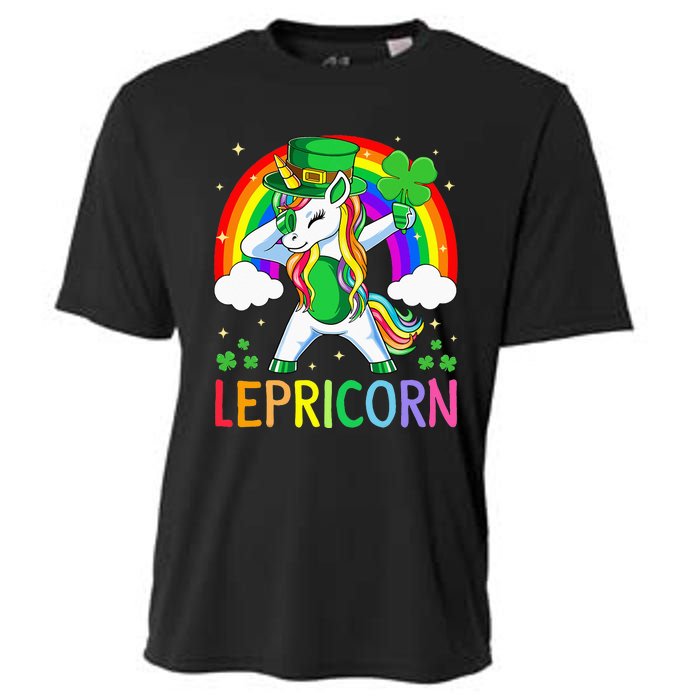 Lepricorn Unicorn St Patricks Day Lucky Cooling Performance Crew T-Shirt