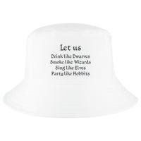 Let Us Sing Like Elves Party Like Hobbits Cool Comfort Performance Bucket Hat