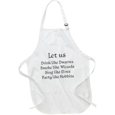 Let Us Sing Like Elves Party Like Hobbits Apron