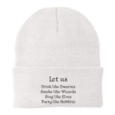 Let Us Sing Like Elves Party Like Hobbits Beanie