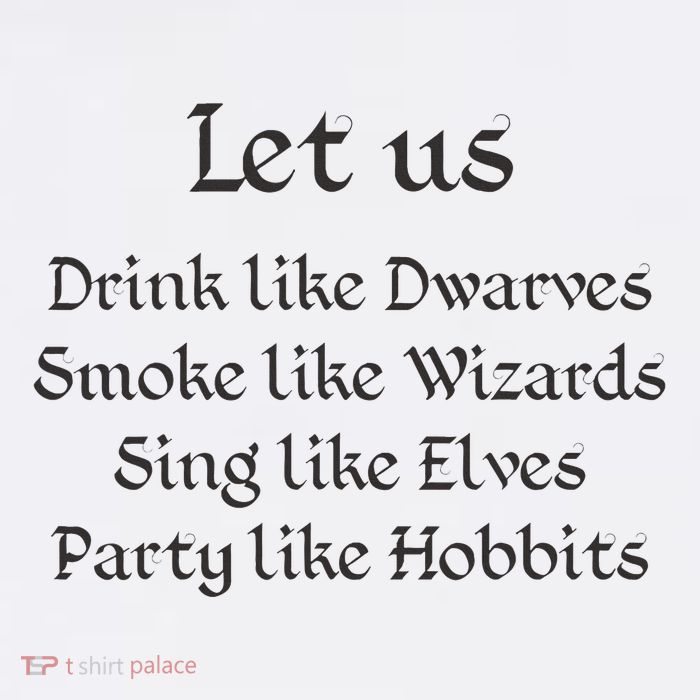 Let Us Sing Like Elves Party Like Hobbits Beanie