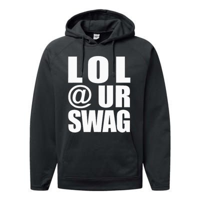 Lol @ Ur Swag Fun Dank Meme Drip Style Joke Performance Fleece Hoodie