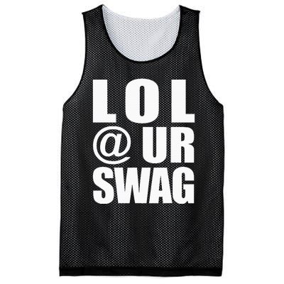 Lol @ Ur Swag Fun Dank Meme Drip Style Joke Mesh Reversible Basketball Jersey Tank