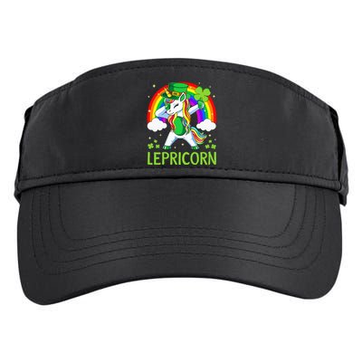 Lepricorn Unicorn St Patricks Day Lucky Adult Drive Performance Visor