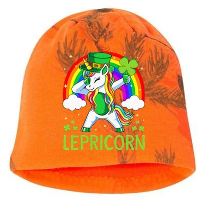 Lepricorn Unicorn St Patricks Day Lucky Kati - Camo Knit Beanie