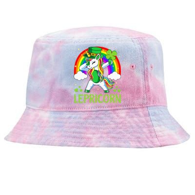 Lepricorn Unicorn St Patricks Day Lucky Tie-Dyed Bucket Hat