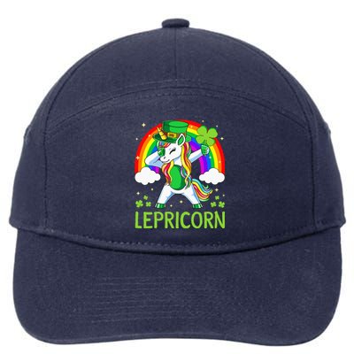 Lepricorn Unicorn St Patricks Day Lucky 7-Panel Snapback Hat