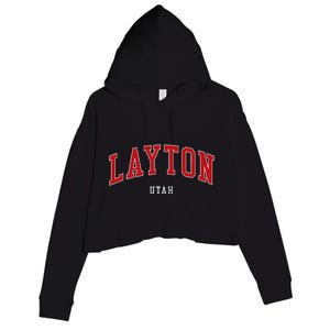 Layton Utah Style Crop Fleece Hoodie