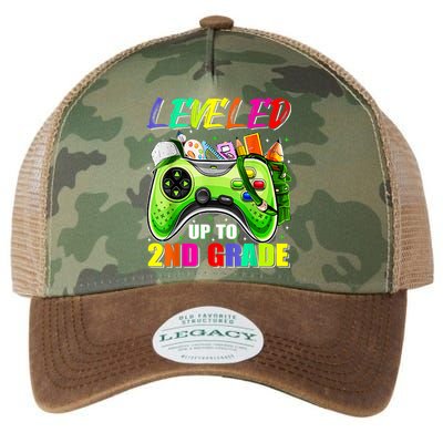 Leveled Up To 2nd Grade Gamer Back To School First Day Boys Legacy Tie Dye Trucker Hat