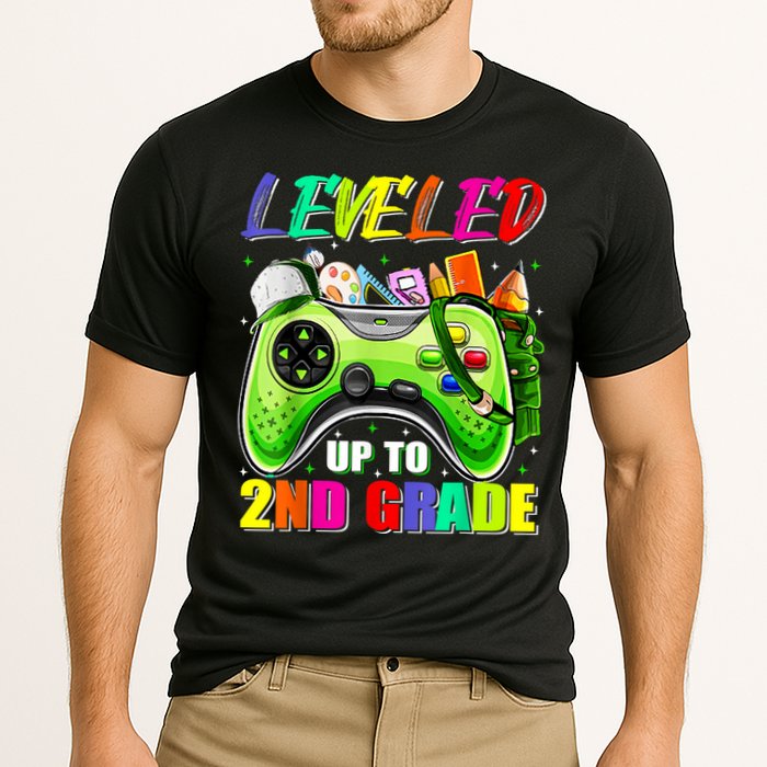Leveled Up To 2nd Grade Gamer Back To School First Day Boys Cooling Performance Crew T-Shirt