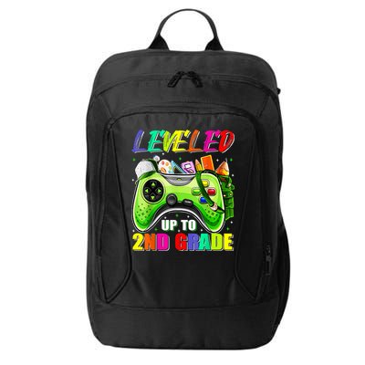 Leveled Up To 2nd Grade Gamer Back To School First Day Boys City Backpack