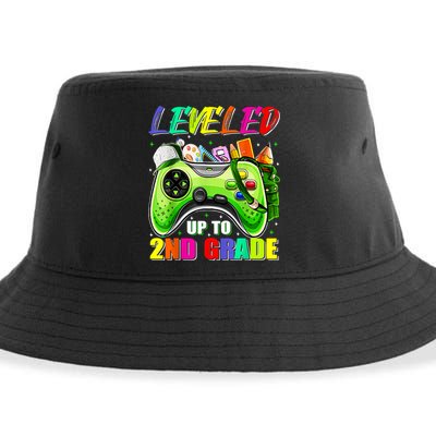 Leveled Up To 2nd Grade Gamer Back To School First Day Boys Sustainable Bucket Hat