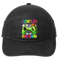 Leveled Up To 2nd Grade Gamer Back To School First Day Boys 7-Panel Snapback Hat