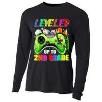 Leveled Up To 2nd Grade Gamer Back To School First Day Boys Cooling Performance Long Sleeve Crew