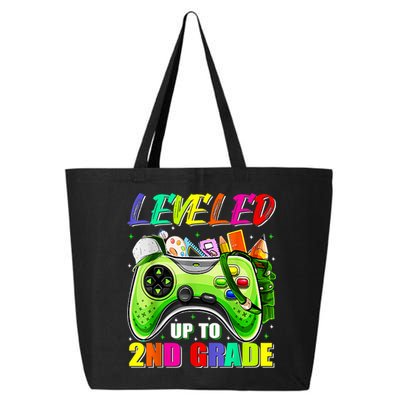 Leveled Up To 2nd Grade Gamer Back To School First Day Boys 25L Jumbo Tote