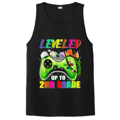 Leveled Up To 2nd Grade Gamer Back To School First Day Boys PosiCharge Competitor Tank