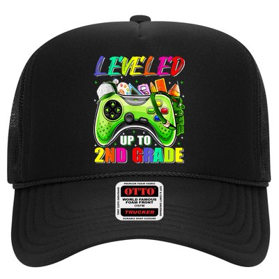 Leveled Up To 2nd Grade Gamer Back To School First Day Boys Trucker Hat