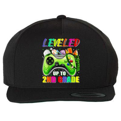 Leveled Up To 2nd Grade Gamer Back To School First Day Boys Wool Snapback Cap