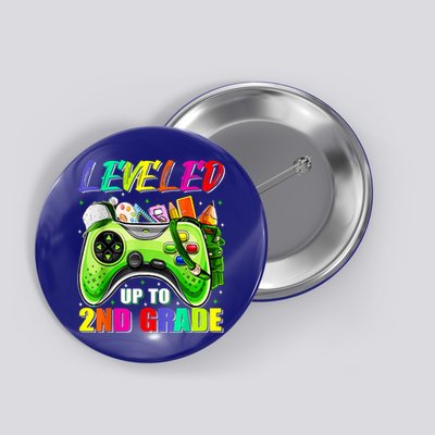 Leveled Up To 2nd Grade Gamer Back To School First Day Boys Button
