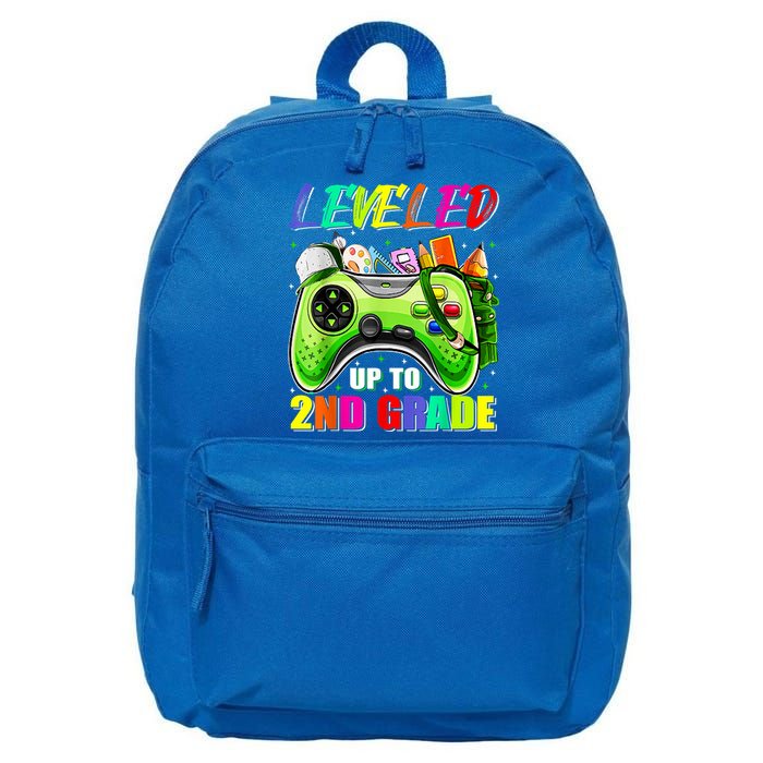 Leveled Up To 2nd Grade Gamer Back To School First Day Boys 16 in Basic Backpack