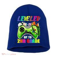 Leveled Up To 2nd Grade Gamer Back To School First Day Boys Short Acrylic Beanie