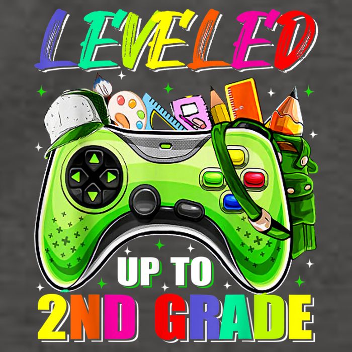Leveled Up To 2nd Grade Gamer Back To School First Day Boys Vector Backpack