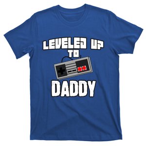 Leveled Up To Daddy Dad Fathers Day Dad Cute Gift T-Shirt