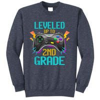 Leveled Up To 2nd Grade Video Gamer Back To School Boy Kid Sweatshirt