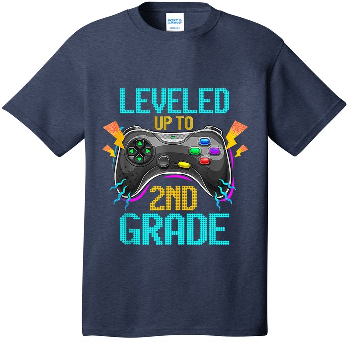 Leveled Up To 2nd Grade Video Gamer Back To School Boy Kid T-Shirt