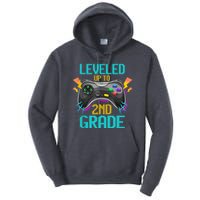 Leveled Up To 2nd Grade Video Gamer Back To School Boy Kid Tall Hoodie