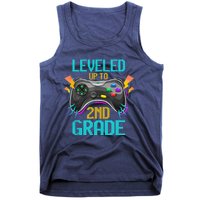 Leveled Up To 2nd Grade Video Gamer Back To School Boy Kid Tank Top