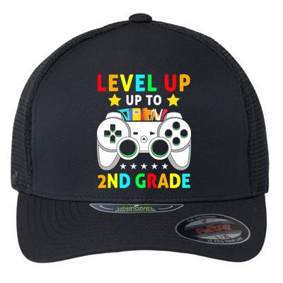 Level Up To 2nd Grade Team Second Grade Flexfit Unipanel Trucker Cap