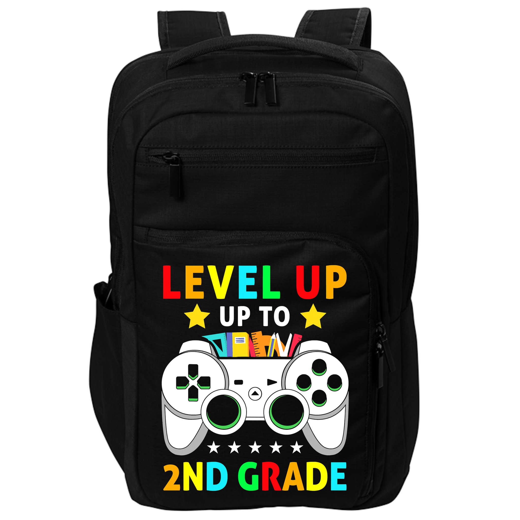 Level Up To 2nd Grade Team Second Grade Impact Tech Backpack