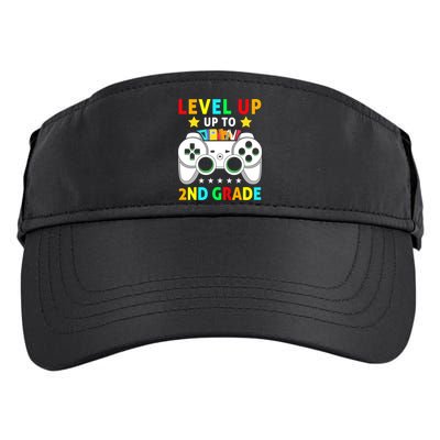 Level Up To 2nd Grade Team Second Grade Adult Drive Performance Visor