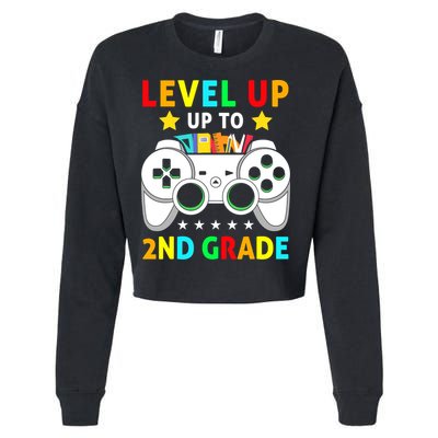 Level Up To 2nd Grade Team Second Grade Cropped Pullover Crew