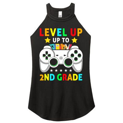 Level Up To 2nd Grade Team Second Grade Women's Perfect Tri Rocker Tank