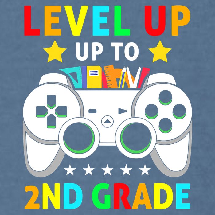 Level Up To 2nd Grade Team Second Grade Garment-Dyed Sweatshirt
