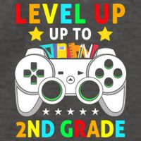 Level Up To 2nd Grade Team Second Grade Vector Backpack