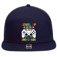 Level Up To 2nd Grade Team Second Grade 7 Panel Mesh Trucker Snapback Hat