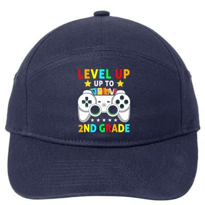 Level Up To 2nd Grade Team Second Grade 7-Panel Snapback Hat