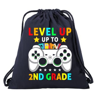 Level Up To 2nd Grade Team Second Grade Drawstring Bag