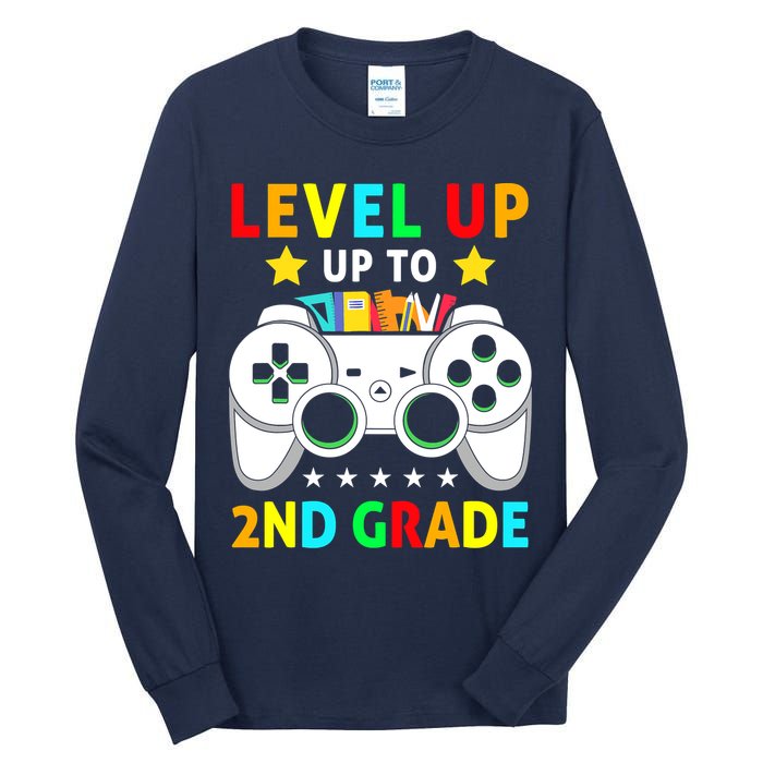 Level Up To 2nd Grade Team Second Grade Tall Long Sleeve T-Shirt