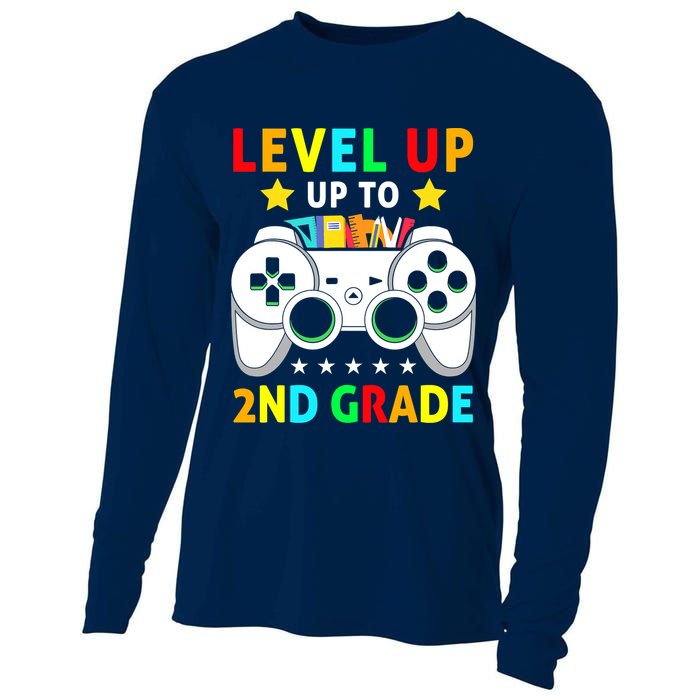 Level Up To 2nd Grade Team Second Grade Cooling Performance Long Sleeve Crew